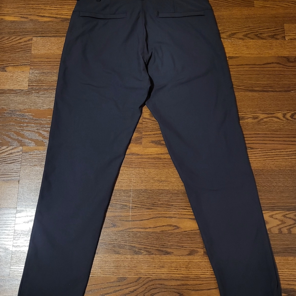 Mens Navy Blue Lululemon Casual Classic Fit ABC Trousers Chino Dress Pants Sz 33 - Picture 6 of 7